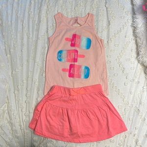 Children’s Place girl skort set med 7/8